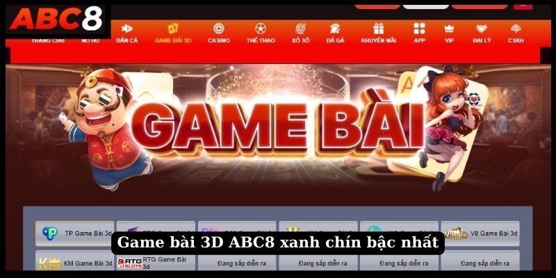 Game bài 3D ABC8 xanh chín bậc nhất