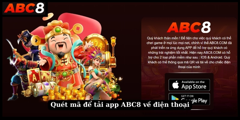 Quét mã để tải app ABC8 về điện thoại